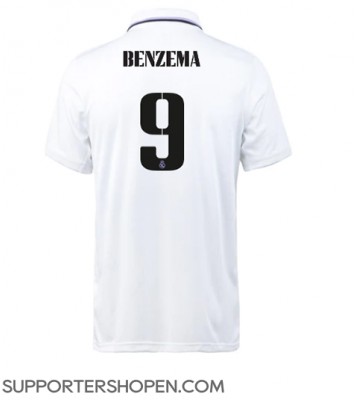 Real Madrid Karim Benzema #9 Hemma Matchtröja 2022-23 Kortärmad